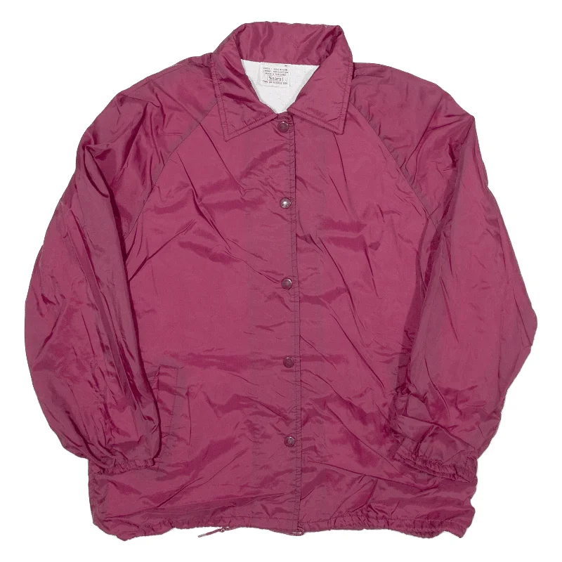 SEARS Coach USA Jacket Maroon 90s Womens M Stand-Up Collar Roll-Neck Collar Turtle Neck SEARS Coach USA Jacket Maroon 90s Womens M Stand-Up Collar Roll-Neck Collar Turtle Neck