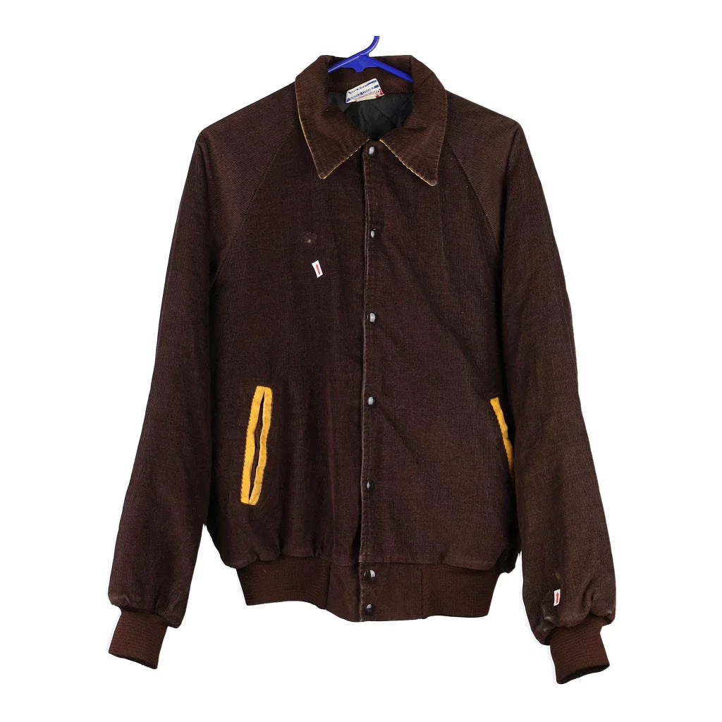 Wearguard Cord Jacket - Small Brown Cotton Stand-Up Collar Roll-Neck Collar Turtle Neck Wearguard Cord Jacket - Small Brown Cotton Stand-Up Collar Roll-Neck Collar Turtle Neck
