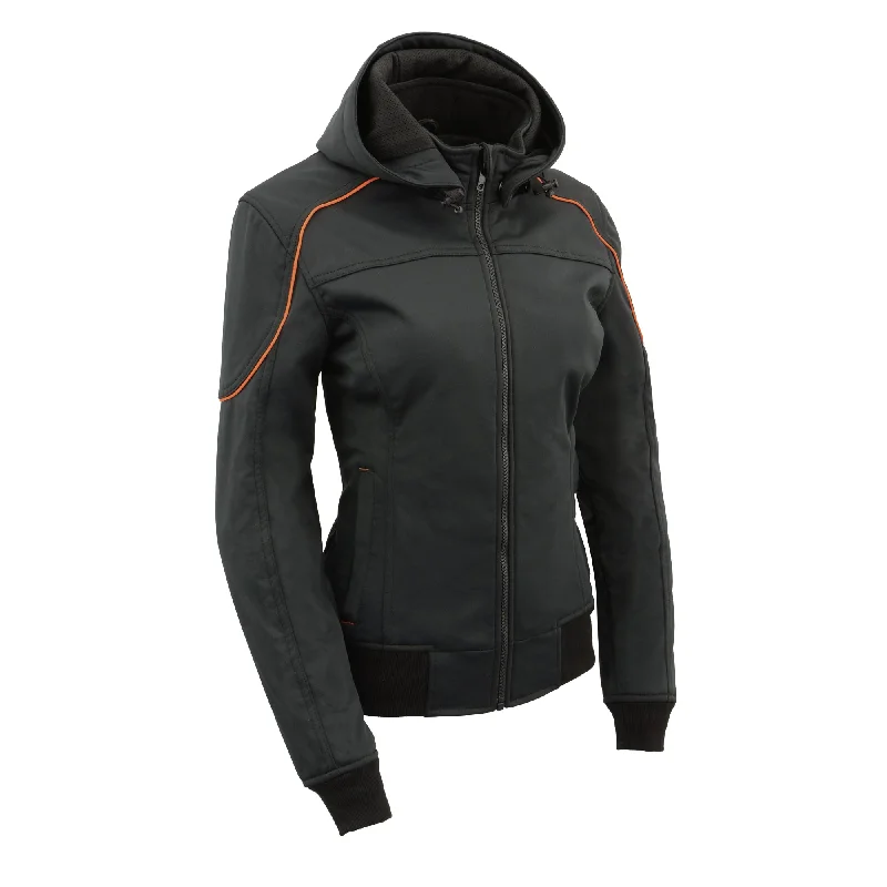 Women Soft Shell Armored Racing Style Jacket with Detachable Hood Cotton Jacket Linen Jacket Terry Jacket Women Soft Shell Armored Racing Style Jacket with Detachable Hood Cotton Jacket Linen Jacket Terry Jacket