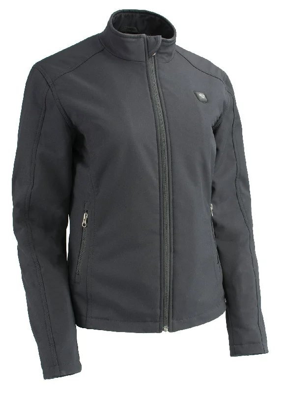 Women Zipper Front Heated Soft Shell Jacket w/ Front & Back Heating Elements Wool Jacket Cashmere Jacket Tweed Jacket Women Zipper Front Heated Soft Shell Jacket w/ Front & Back Heating Elements Wool Jacket Cashmere Jacket Tweed Jacket