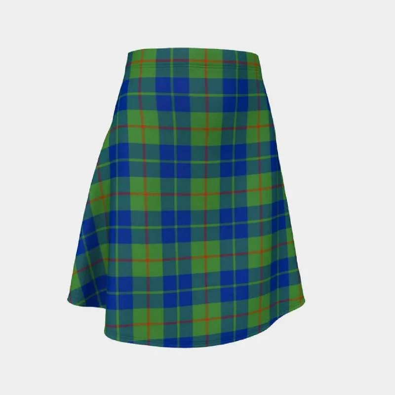 Barclay Hunting Ancient Tartan Flared Skirt wool skirt thick