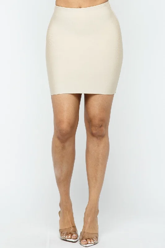 BANDAGE MINI SKIRT relaxed fit skirt