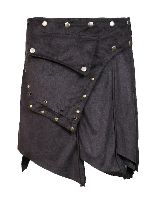 TATTOPANI-swede-mini-skirt-wrap-around-style-with-botton-closure-design floral skirt print